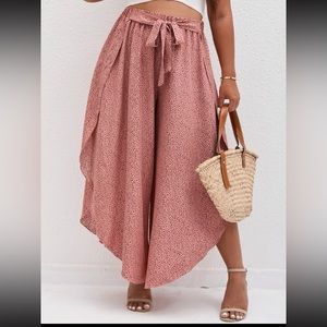Shein tie front pants